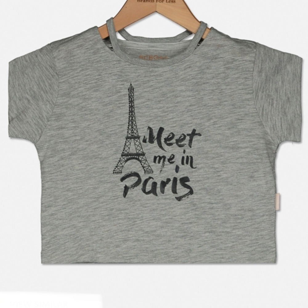 BCBG Girls Heather Grey tee